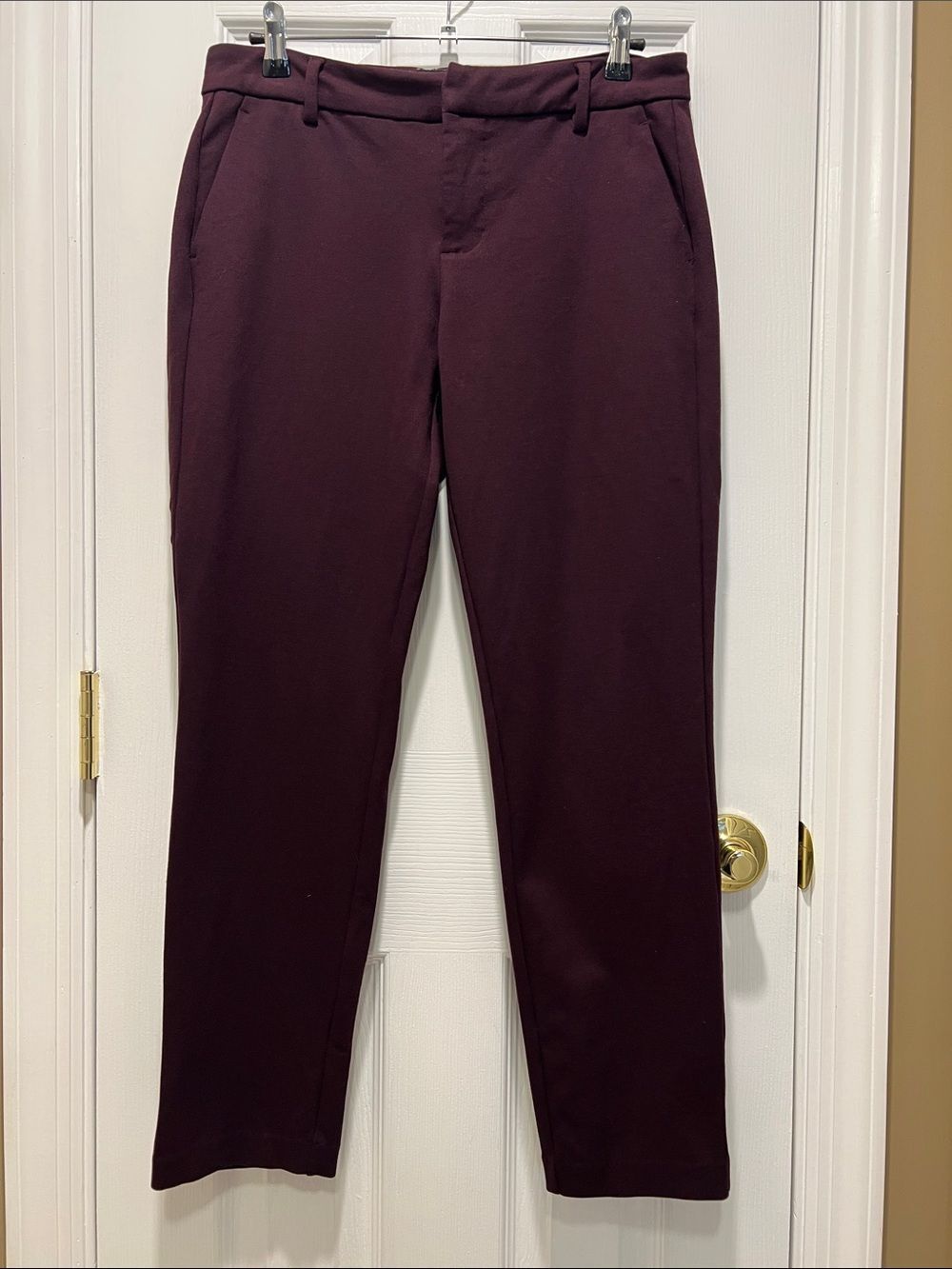 Liverpool Los Angeles Kelsey Ponte Trouser Pants - Aubergine Size 6/28
